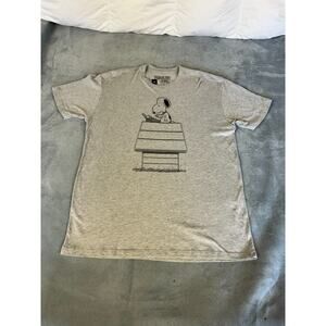 NWOT Peanuts Gray T-Shirt Snoopy "The Writer" Men's XL